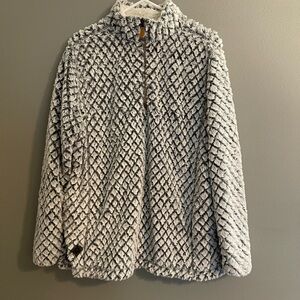 Simply Southern Black and White Fuzzy Jacket